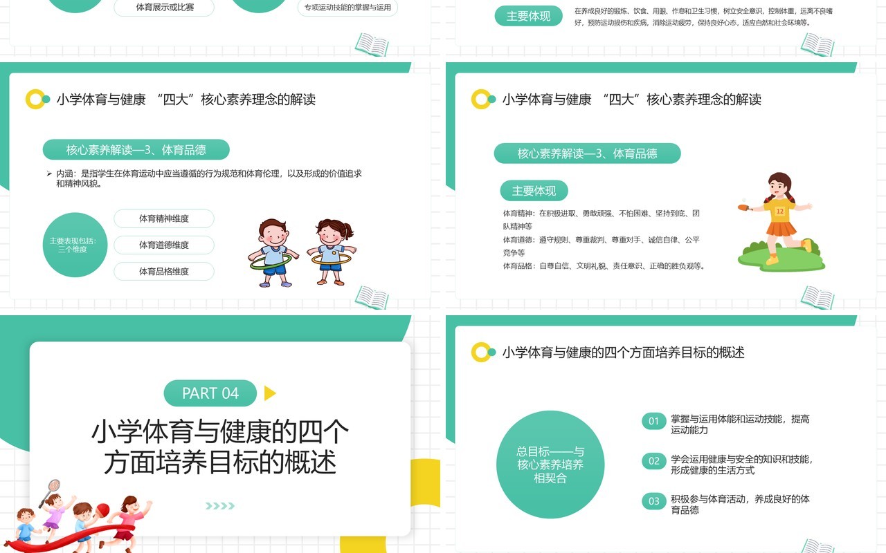 绿色体育与健康新课程标准解读PPT模板