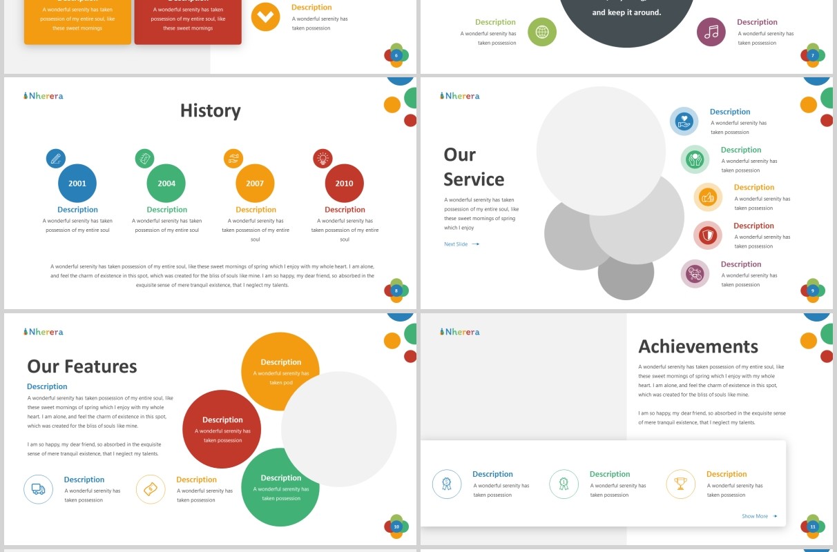 儿童与教育工作PPT图片版式设计模板Nherera - Kids & Education Powerpoint Template