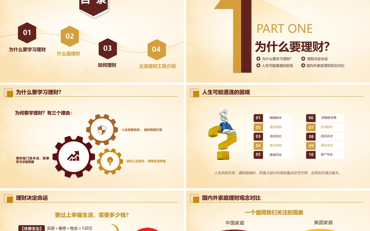 投资理财金融基金管理培训介绍PPT模板