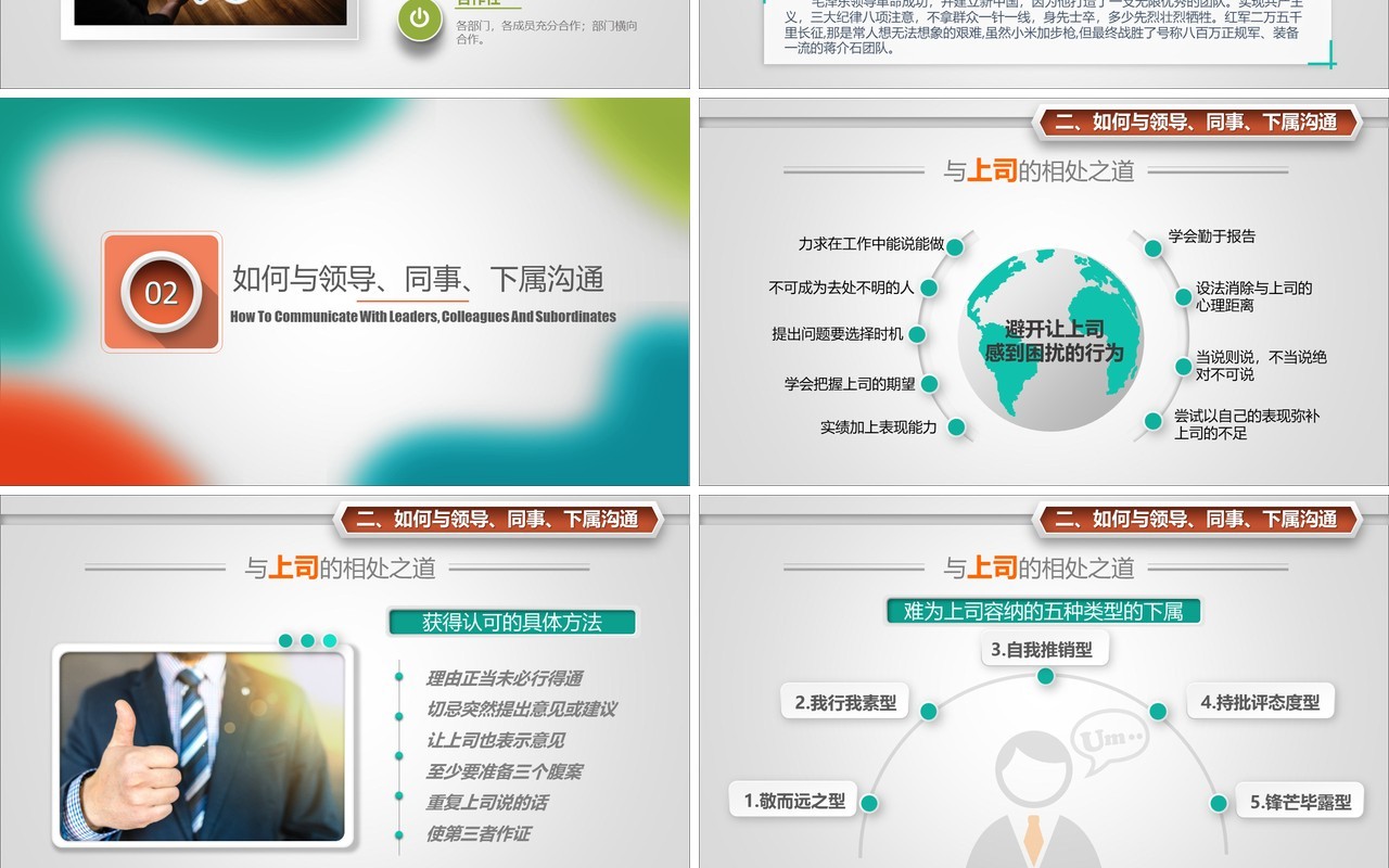企业文化团队凝聚力员工培训PPT模板21