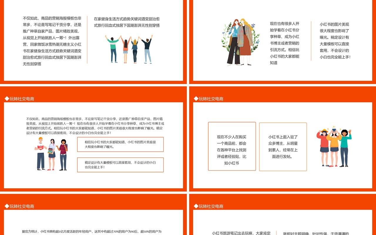 小红书种草全攻略玩转社交电商动态PPT模板