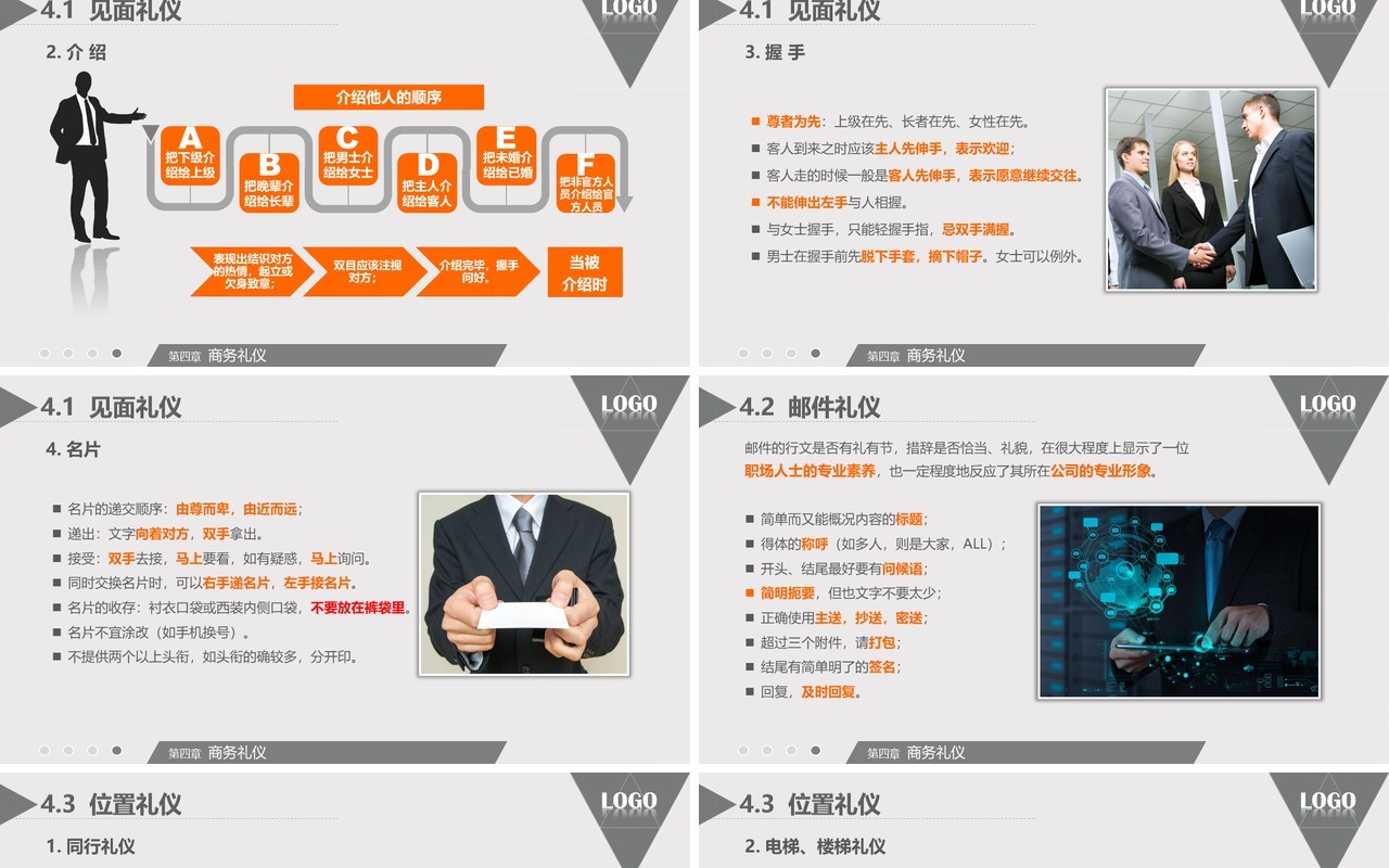 大气高端商务礼仪职业形象培训PPT模板