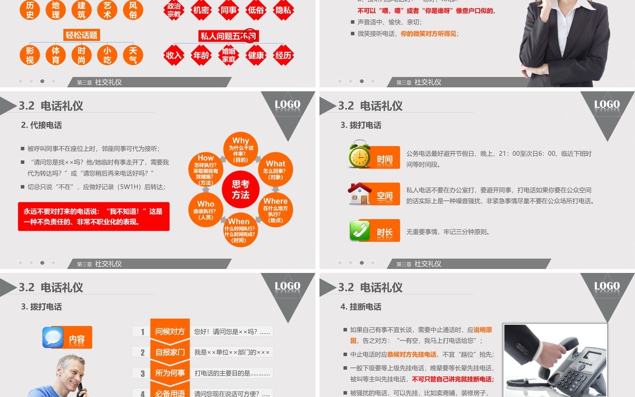大气高端商务礼仪职业形象培训PPT模板