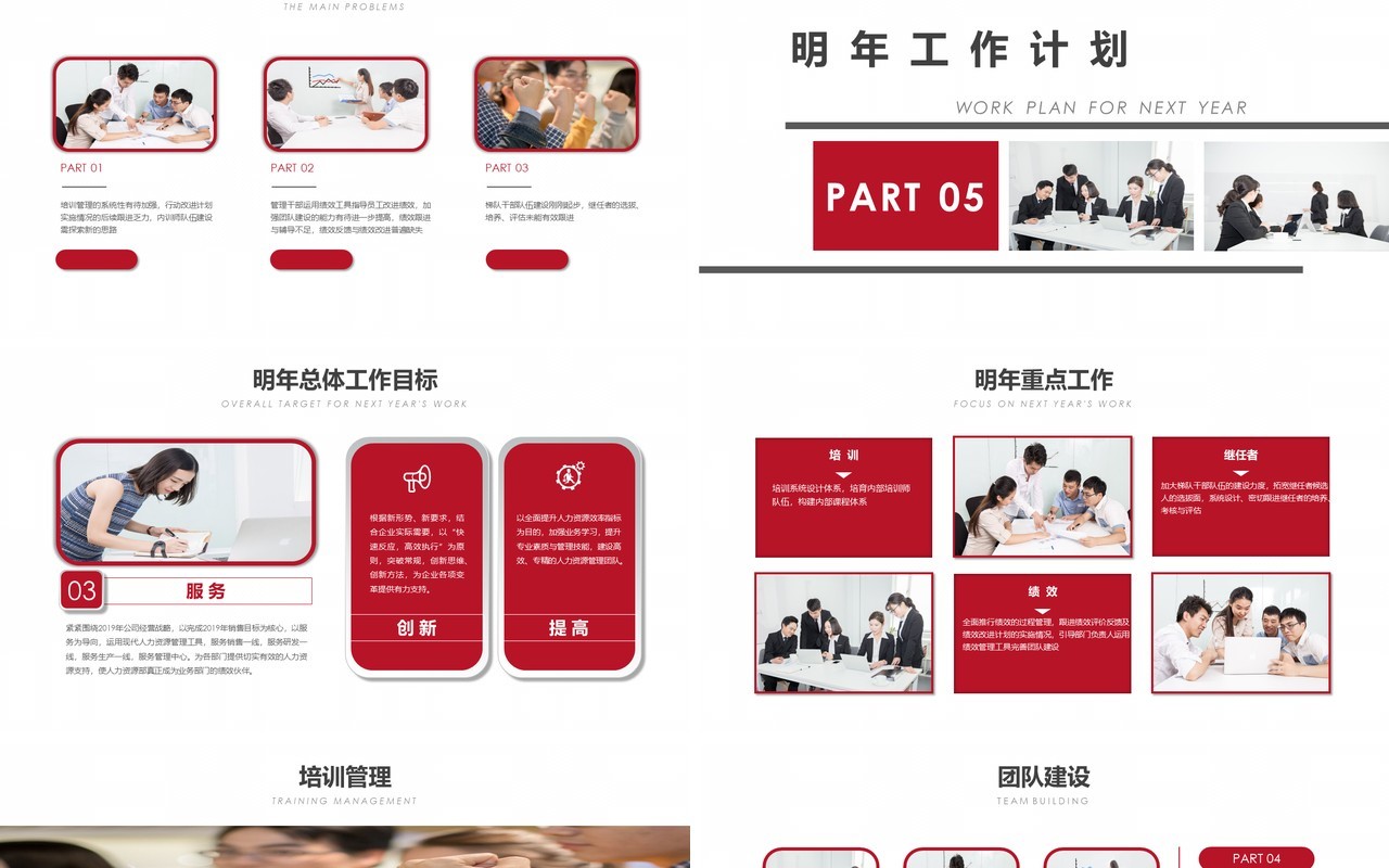 人力资源工作计划总结汇报PPT模板12