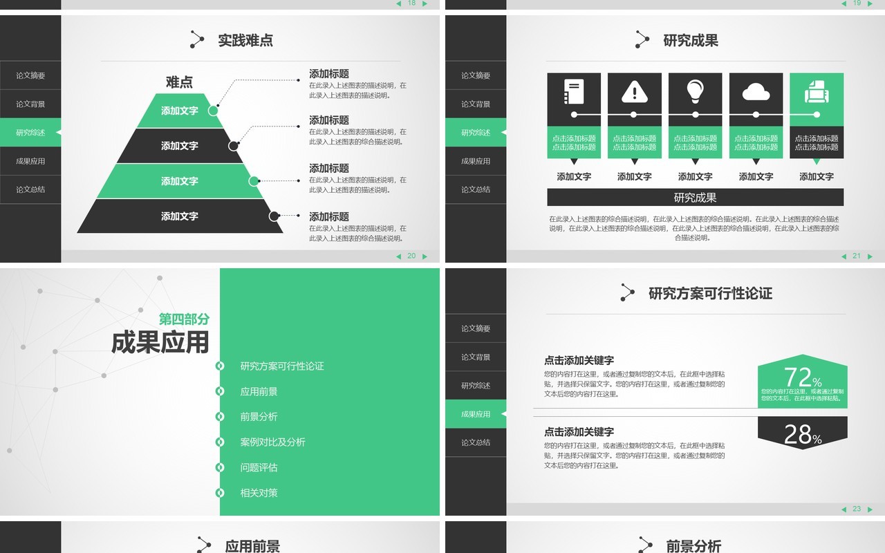 黑色网络科技毕业答辩PPT论文模板
