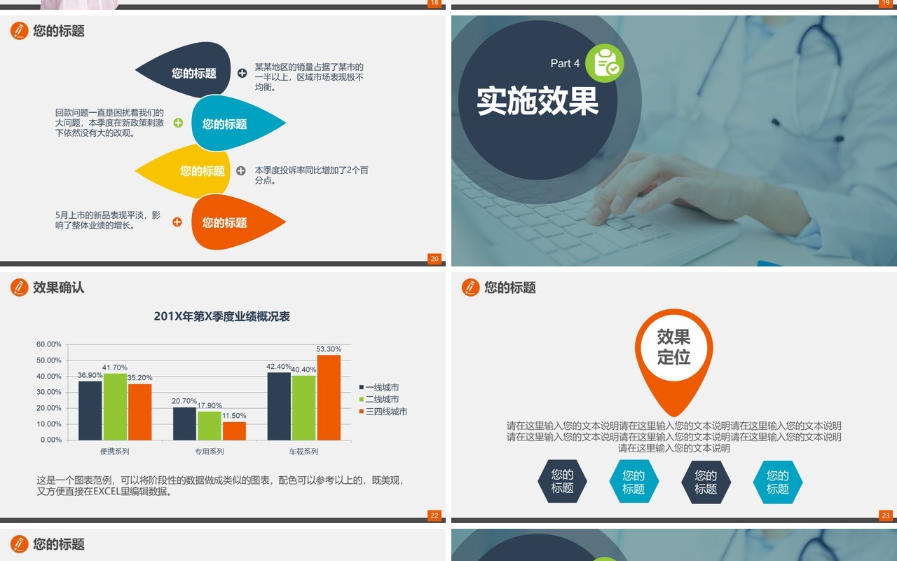 个性简约大气品管圈PPT模板