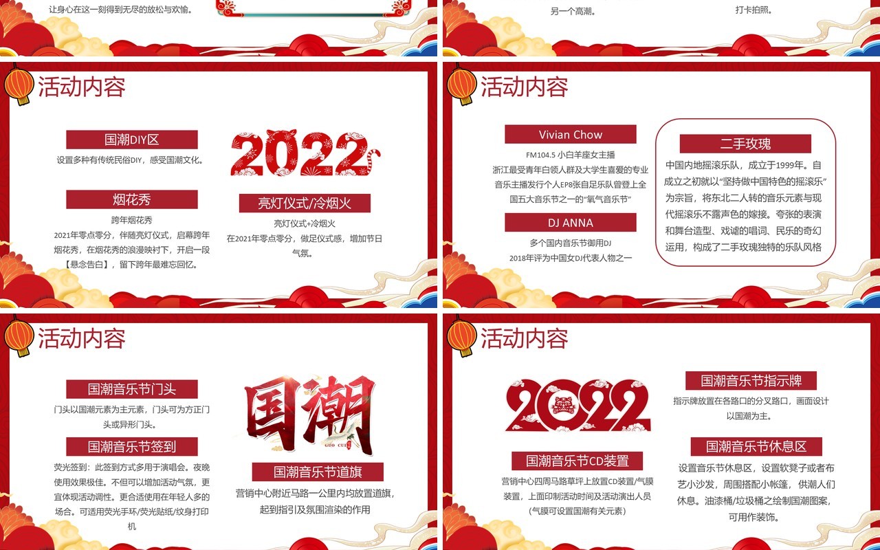 2022虎年跨年活动主题计划PPT通用模板