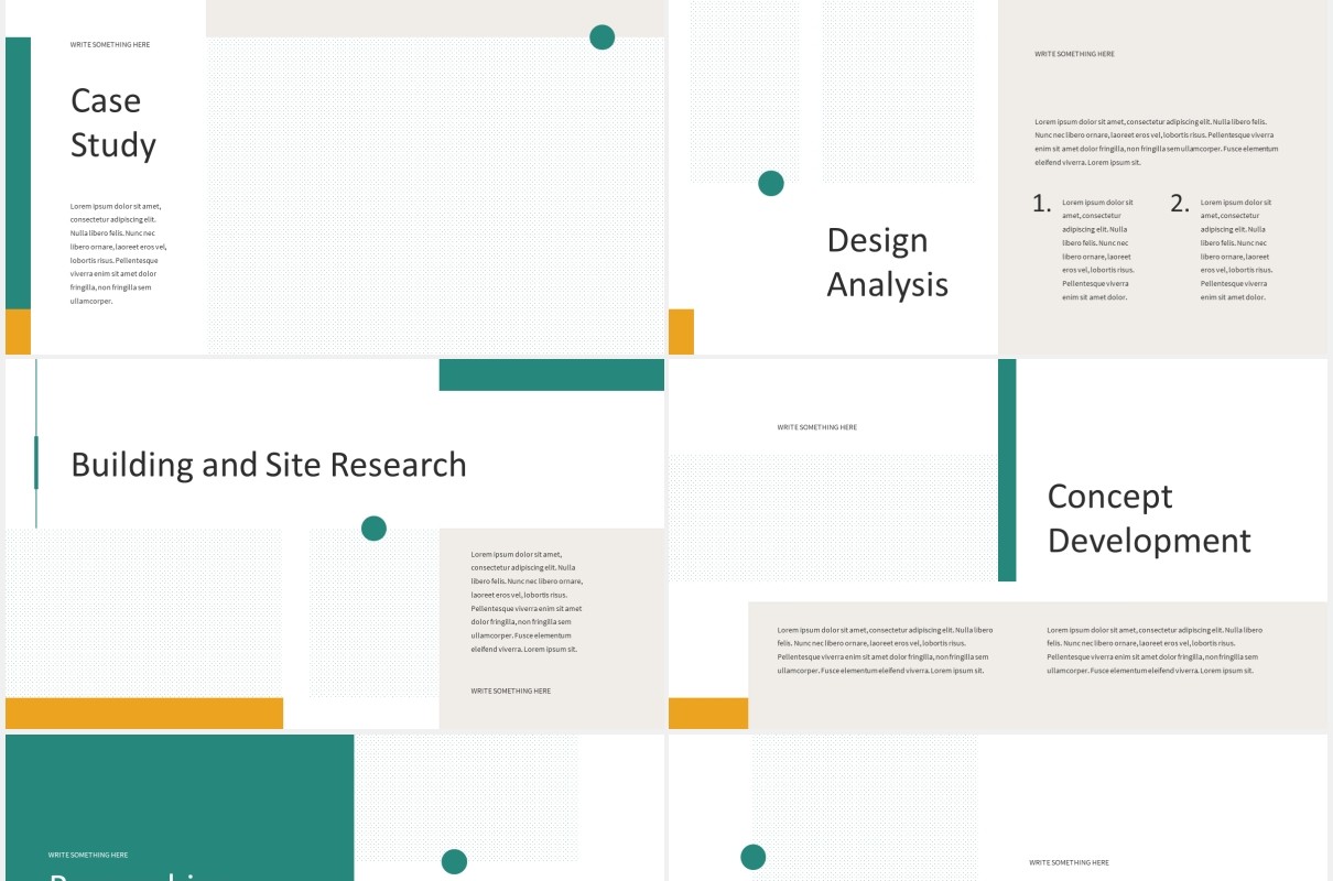 简约室内设计公司宣传介绍PPT模板图片排版设计INTERIA - Interior Design Powerpoint Template