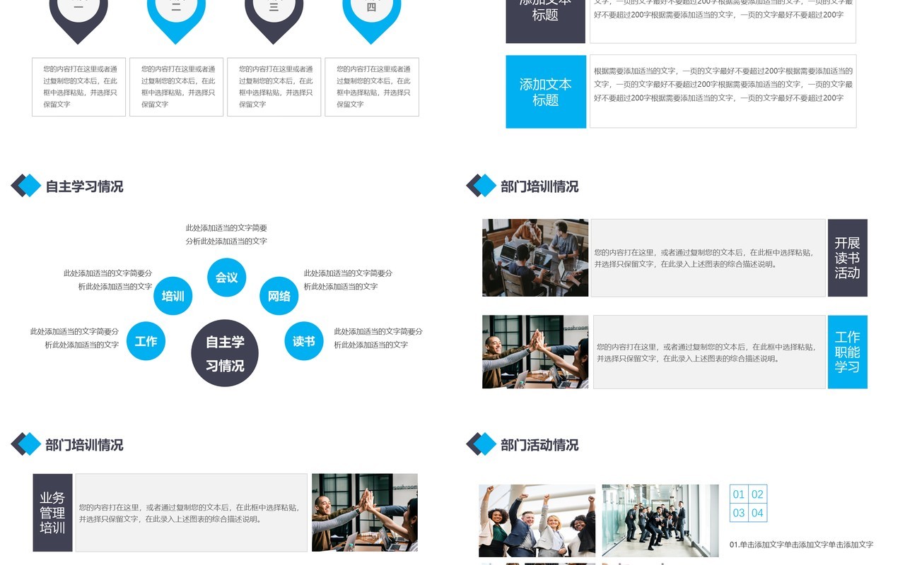 简约商务编程述职报告PPT模板