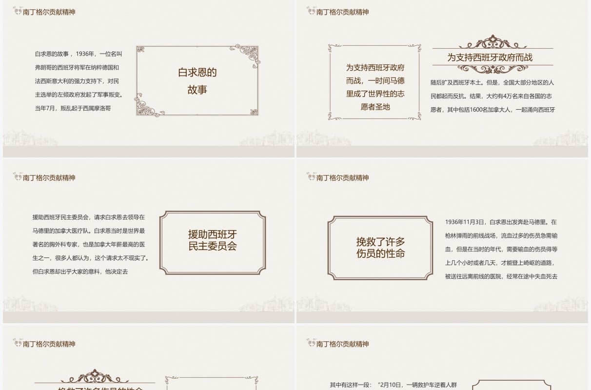 红十字表彰护理工作优秀人员南丁格尔贡献精神动态PPT模板