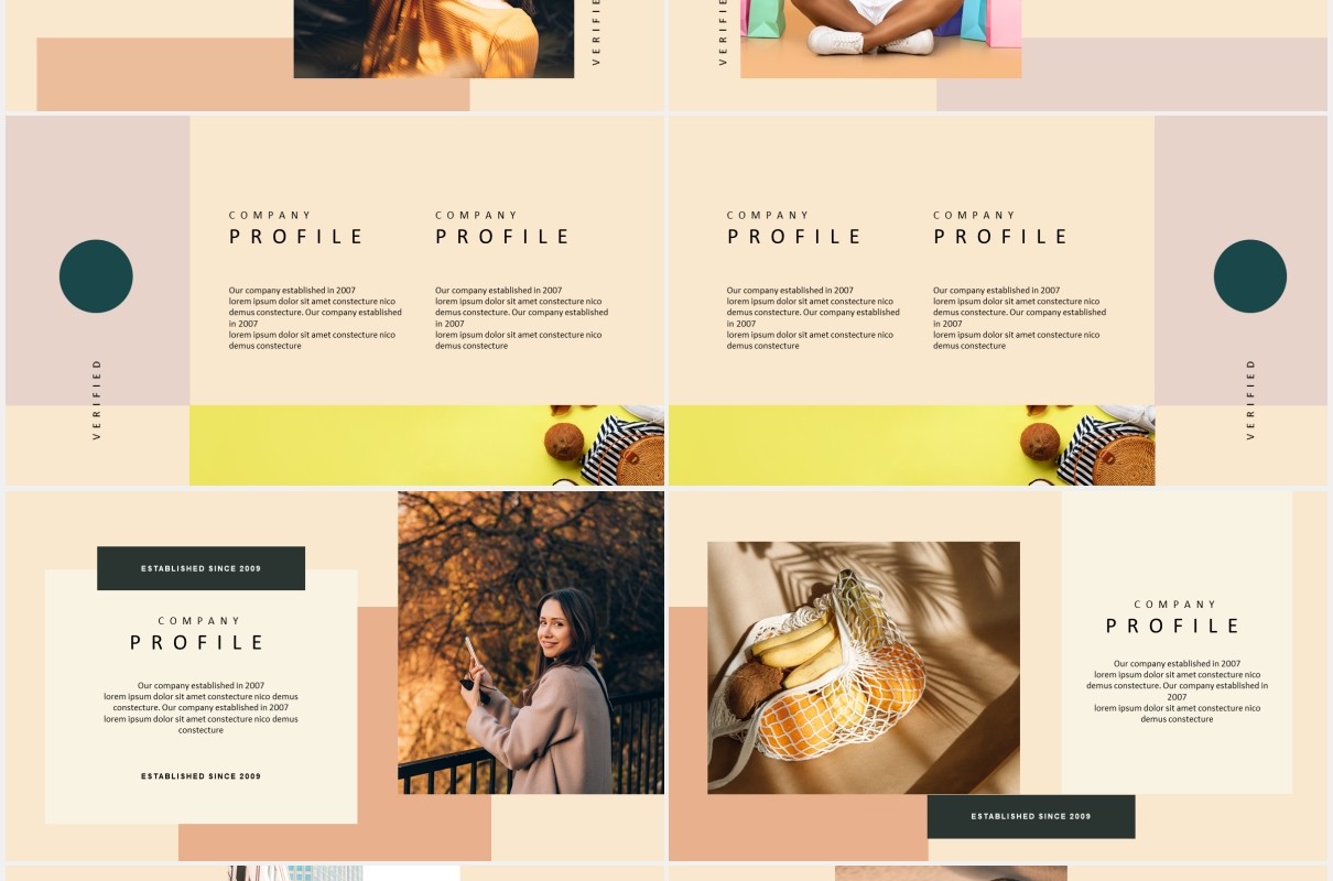 时尚模特摄影展示PPT模板MARIACHI - Powerpoint Template