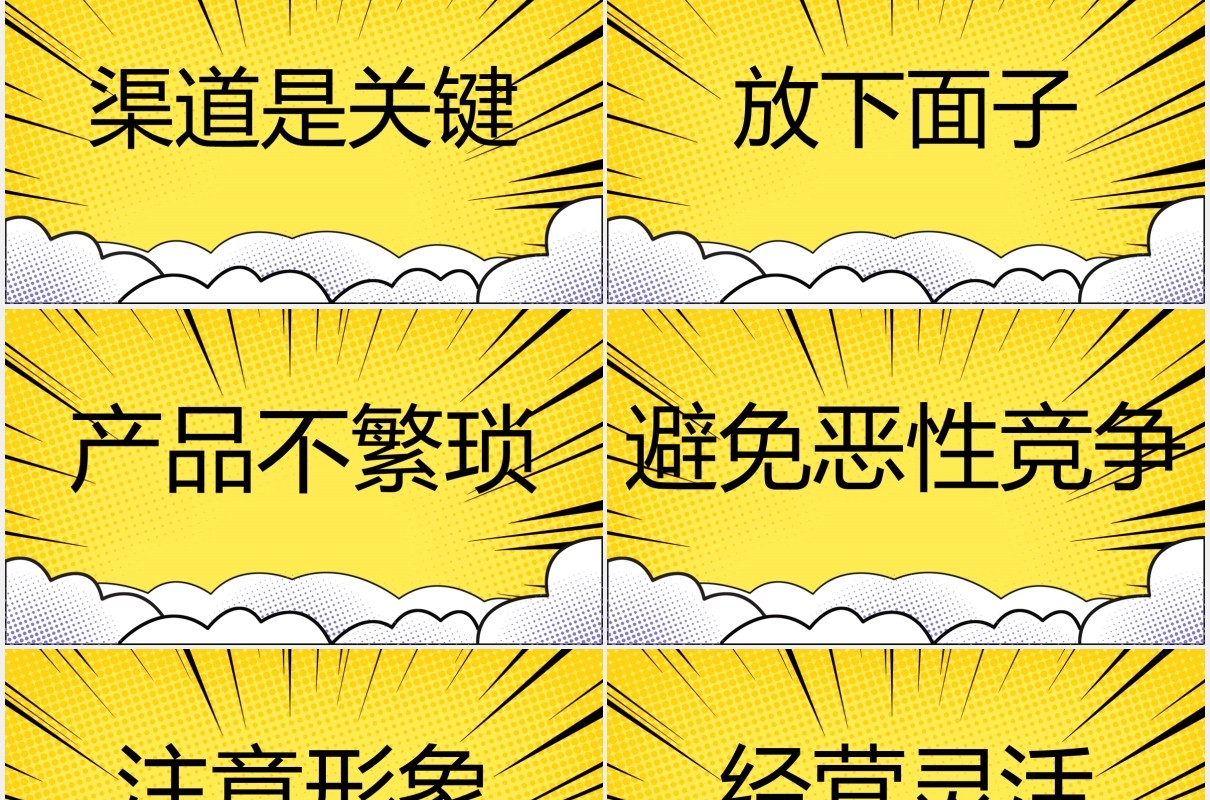 黄色地摊经济PPT模板
