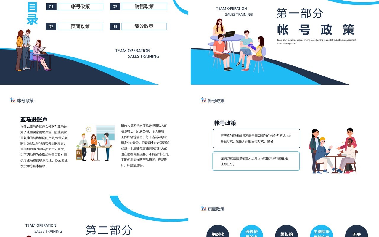 亚马逊运营解读团队员工入职培训管理营销培训动态PPT模板