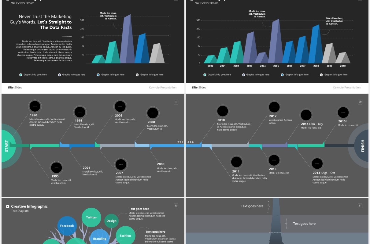 商业高端企业项目计划书展示PPT模板slides elite powerpoint template