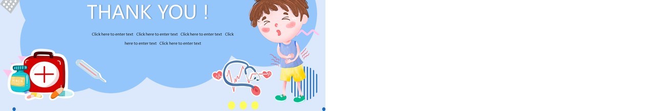蓝色简约卡通PPT背景模板