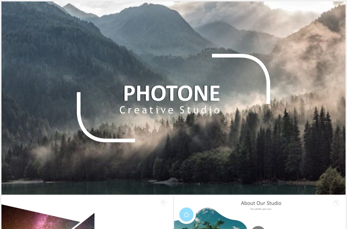 照片展示数据可视化PPT模板photone powerpoint templates
