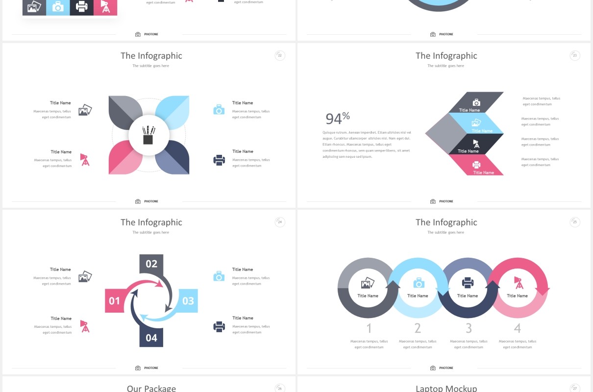 照片展示数据可视化PPT模板photone powerpoint templates