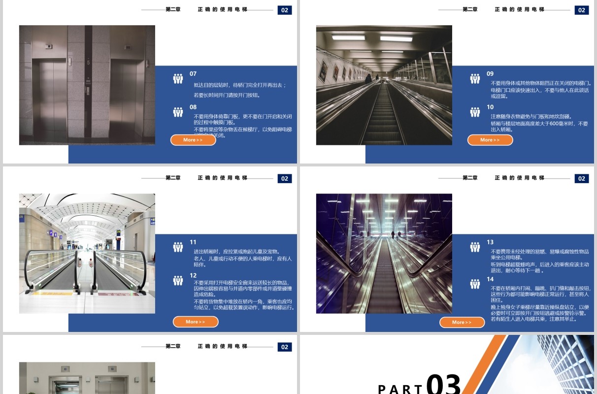 电梯安全培训教育课件PPT模板
