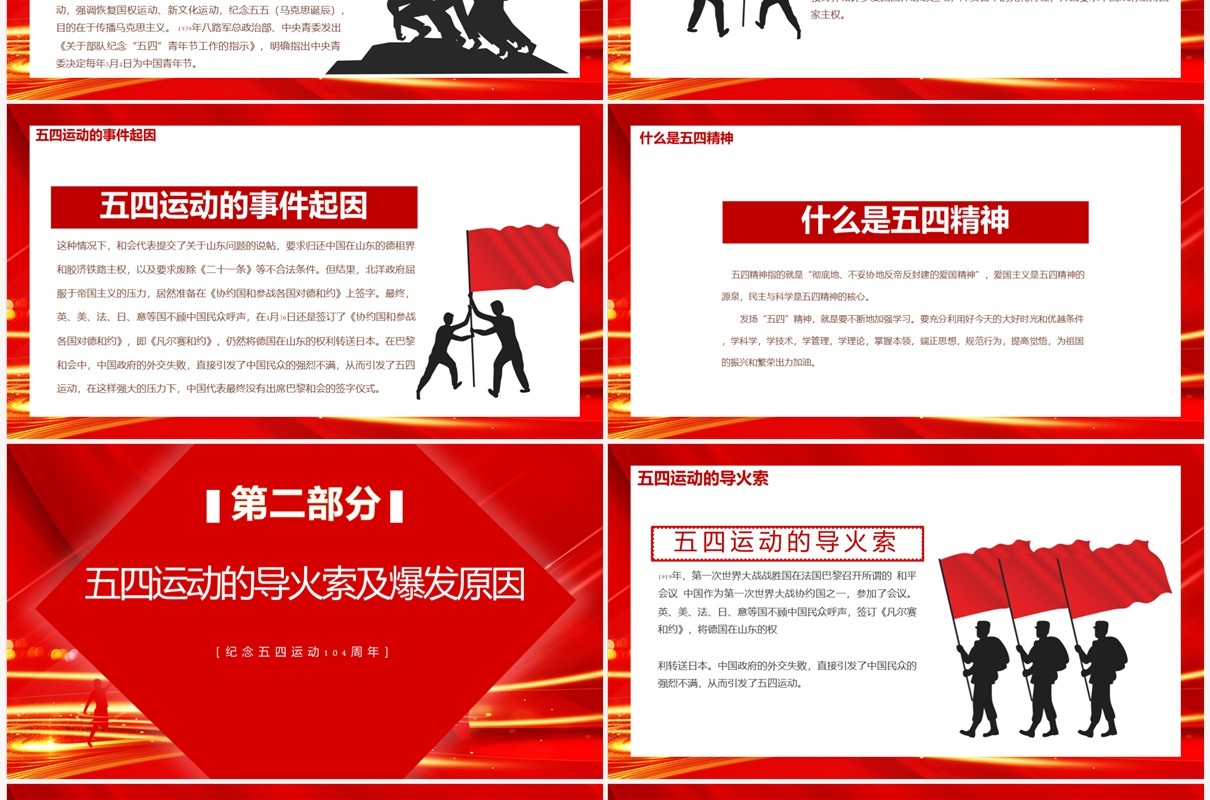 弘扬五四精神高举“五四”火炬永葆先进本色争当青年先锋PPT模板