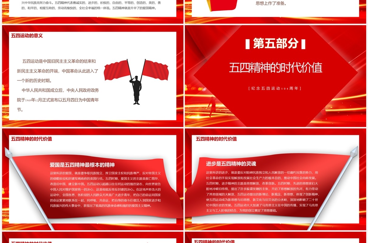 弘扬五四精神高举“五四”火炬永葆先进本色争当青年先锋PPT模板