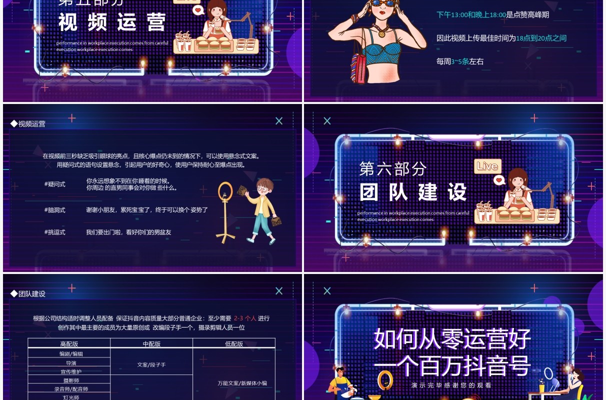 短视频如何从零运营好一个百万抖音号动态PPT模板