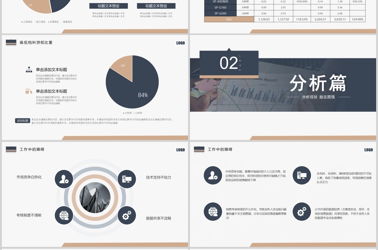 营销经理述职报告个人晋升汇报PPT模板