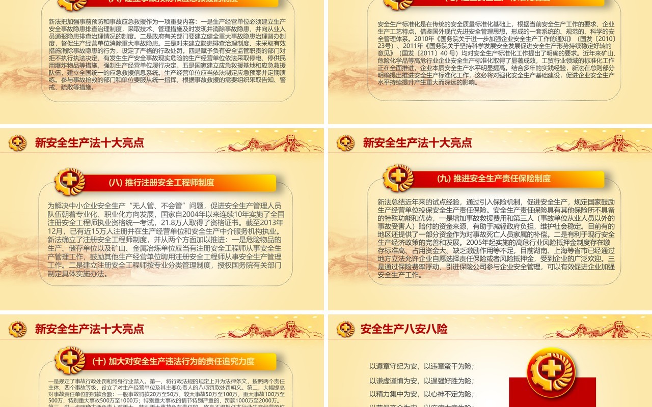 简洁安全培训安全生产PPT模板