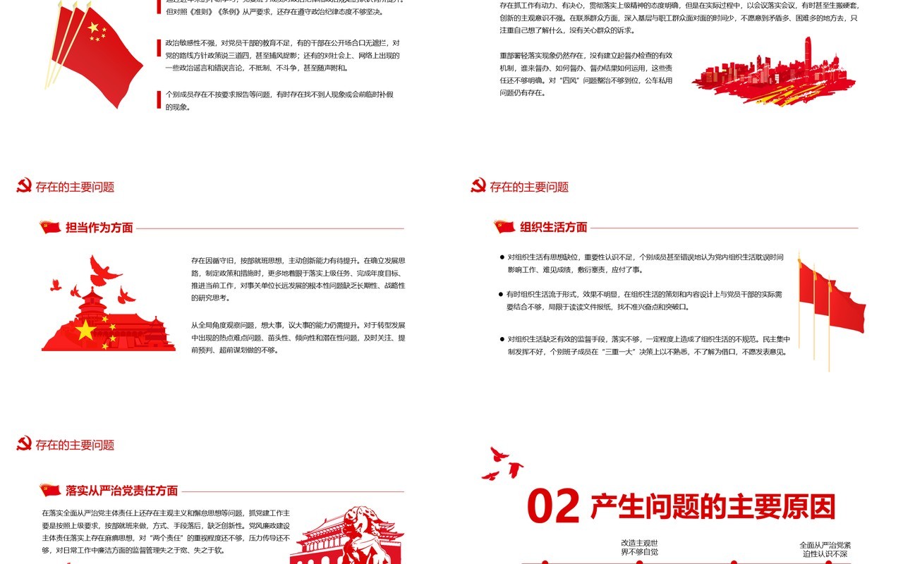 党员领导干部民主生活会动态PPT模板