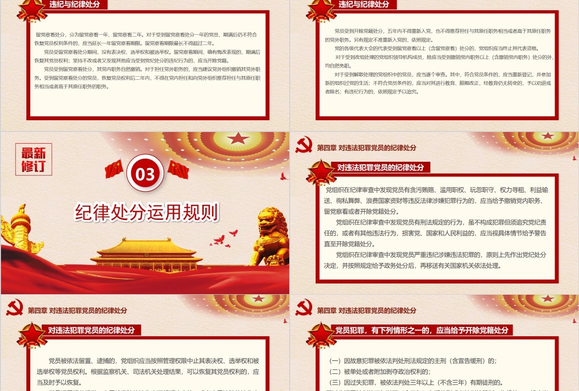 纪律处分条例党课PPT模板