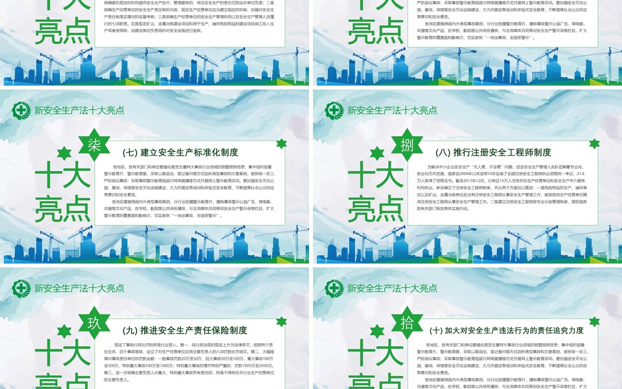 蓝色安全生产ppt安全培训