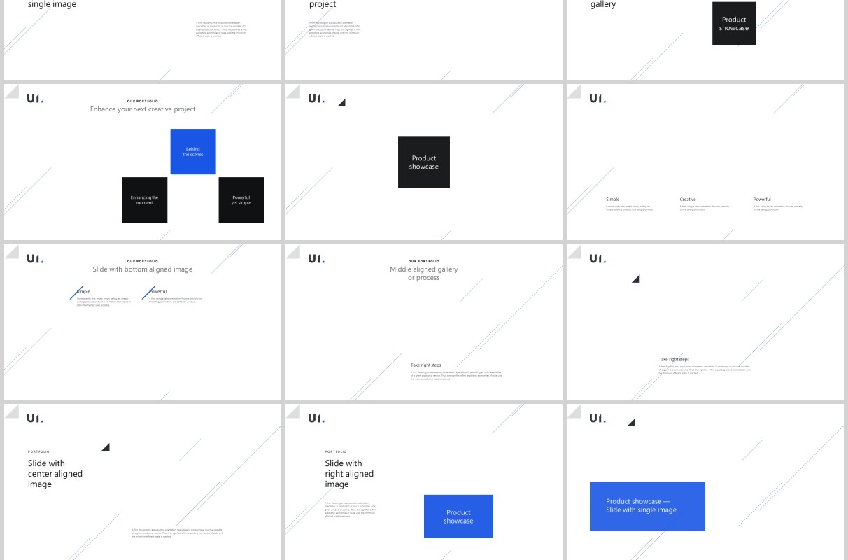 深浅双排版PPT图片模板BUILD PowerPoint Presentation Template (Light)