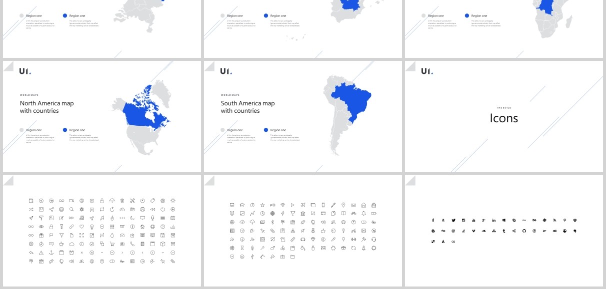 深浅双排版PPT图片模板BUILD PowerPoint Presentation Template (Light)