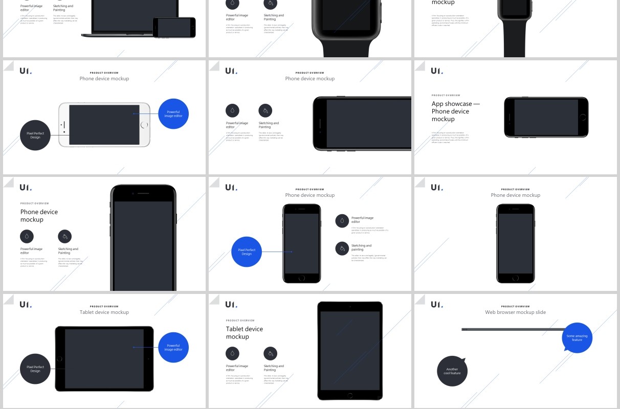 深浅双排版PPT图片模板BUILD PowerPoint Presentation Template (Light)