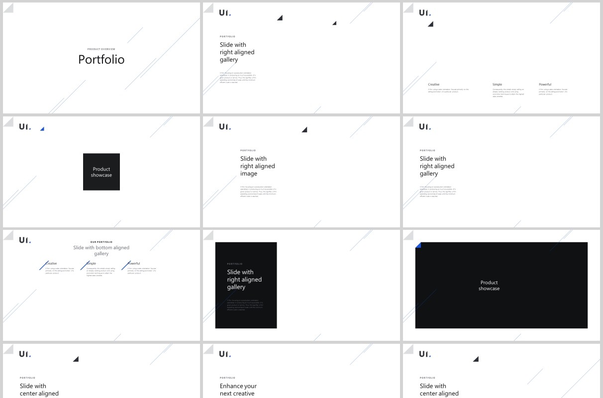 深浅双排版PPT图片模板BUILD PowerPoint Presentation Template (Light)