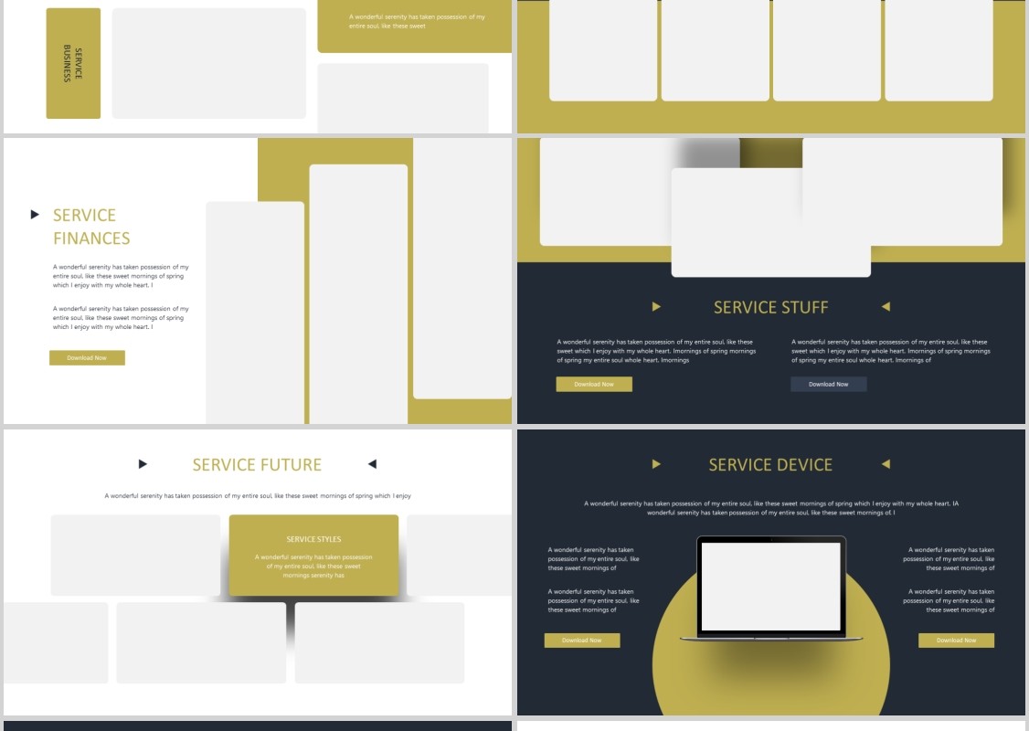 巧克力蛋糕美食餐饮PPT模板Chocobiz Powerpoint Template