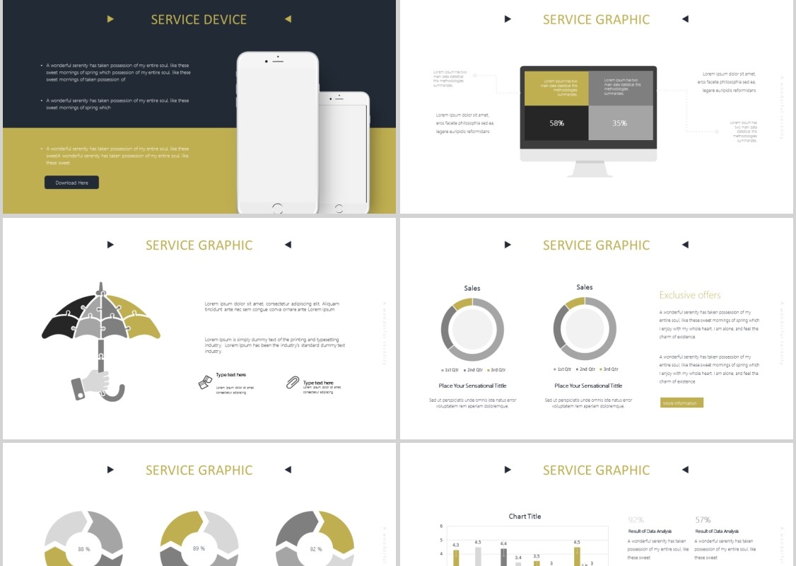 巧克力蛋糕美食餐饮PPT模板Chocobiz Powerpoint Template