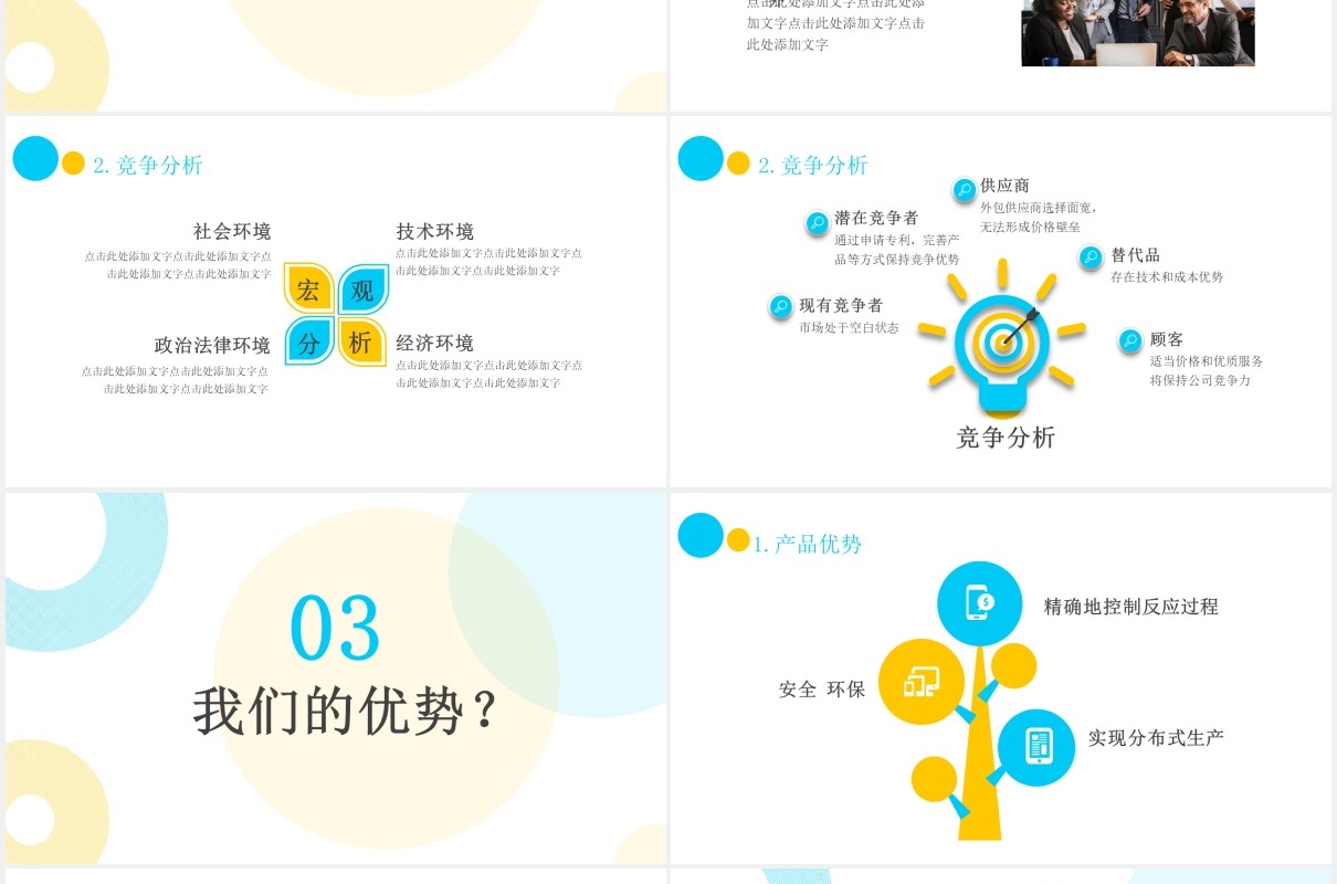 时尚创意大学生创业答辩PPT模板