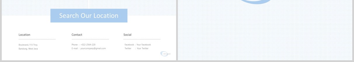 蓝色简约公司简介PPT模板onward powerpoint template