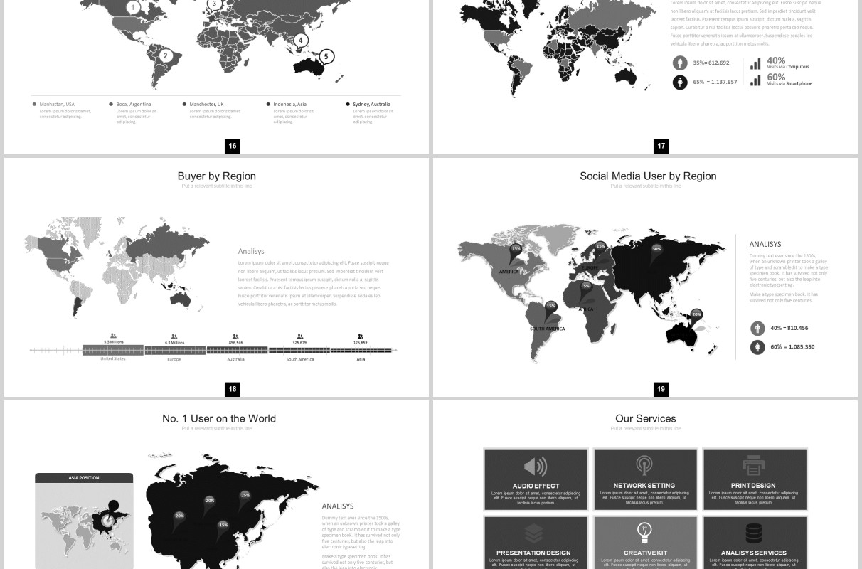 灰色产品手机模型展示PPT图片排版设计素材模板Beaty Powerpoint