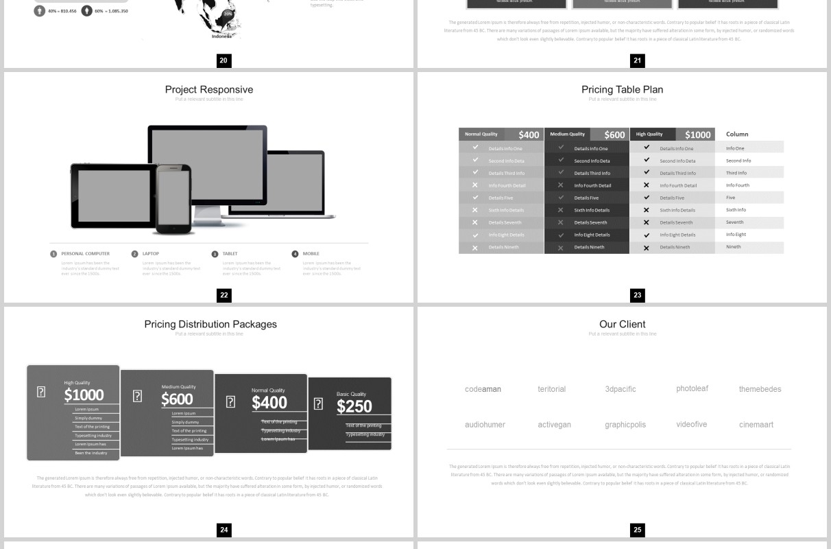 灰色产品手机模型展示PPT图片排版设计素材模板Beaty Powerpoint