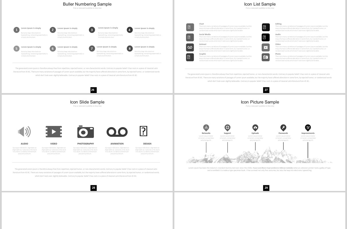 灰色产品手机模型展示PPT图片排版设计素材模板Beaty Powerpoint