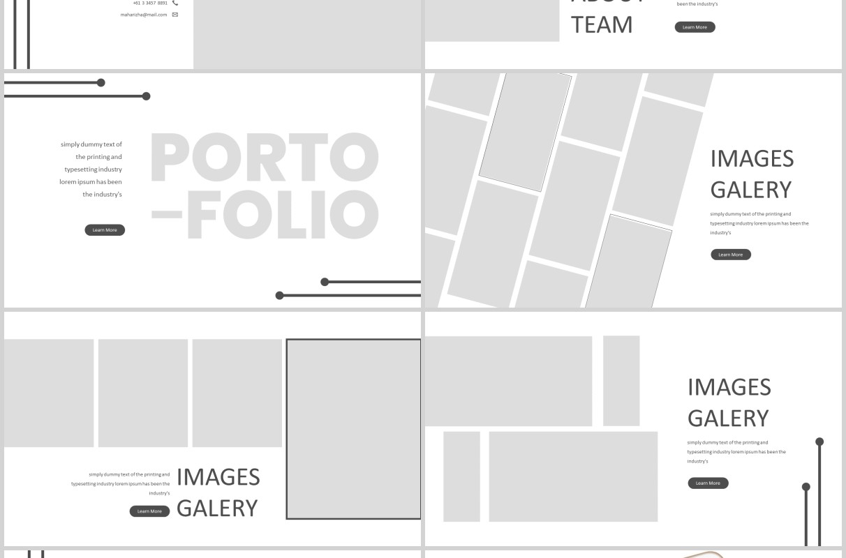 高端简约公司简介项目产品介绍PPT模板版式设计High&Low Powerpoint Template