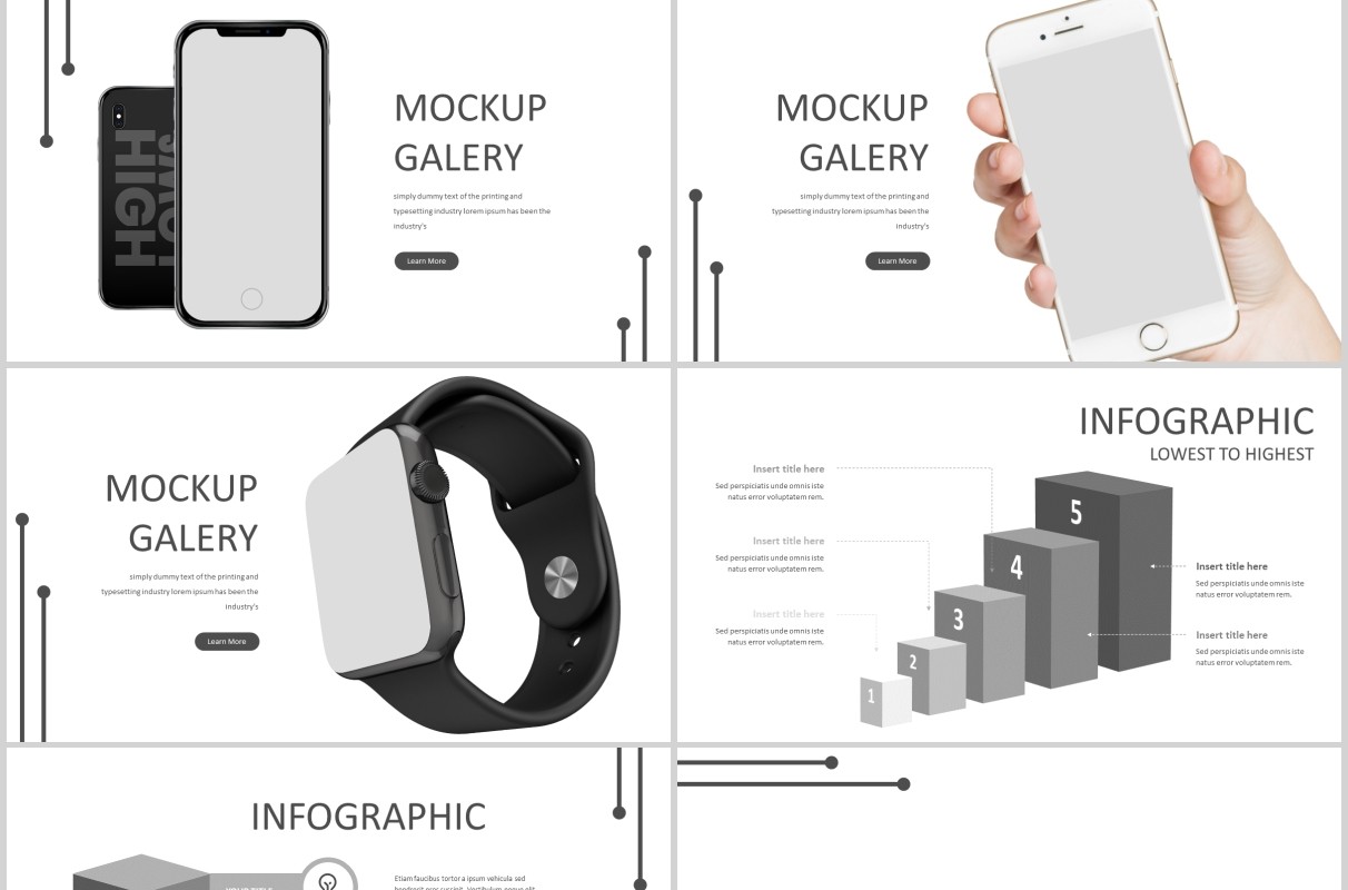 高端简约公司简介项目产品介绍PPT模板版式设计High&Low Powerpoint Template