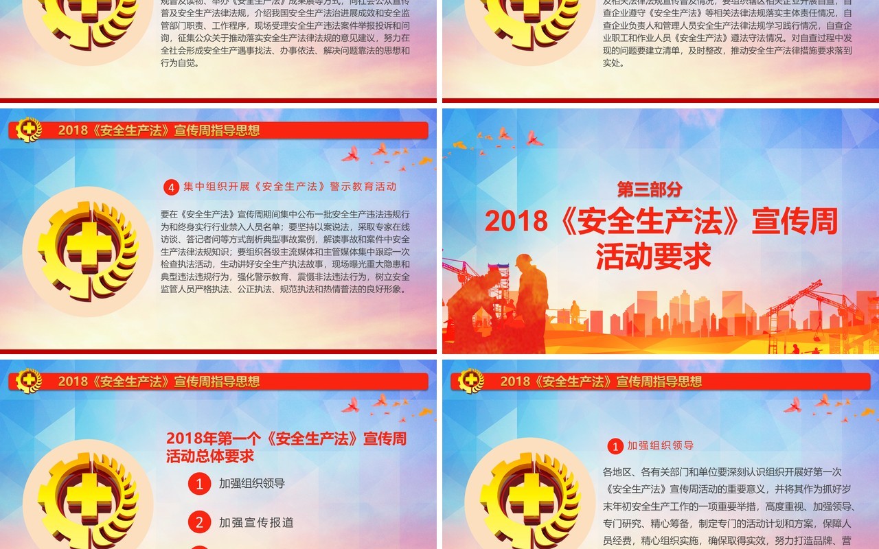 红色ppt安全生产ppt安全培训