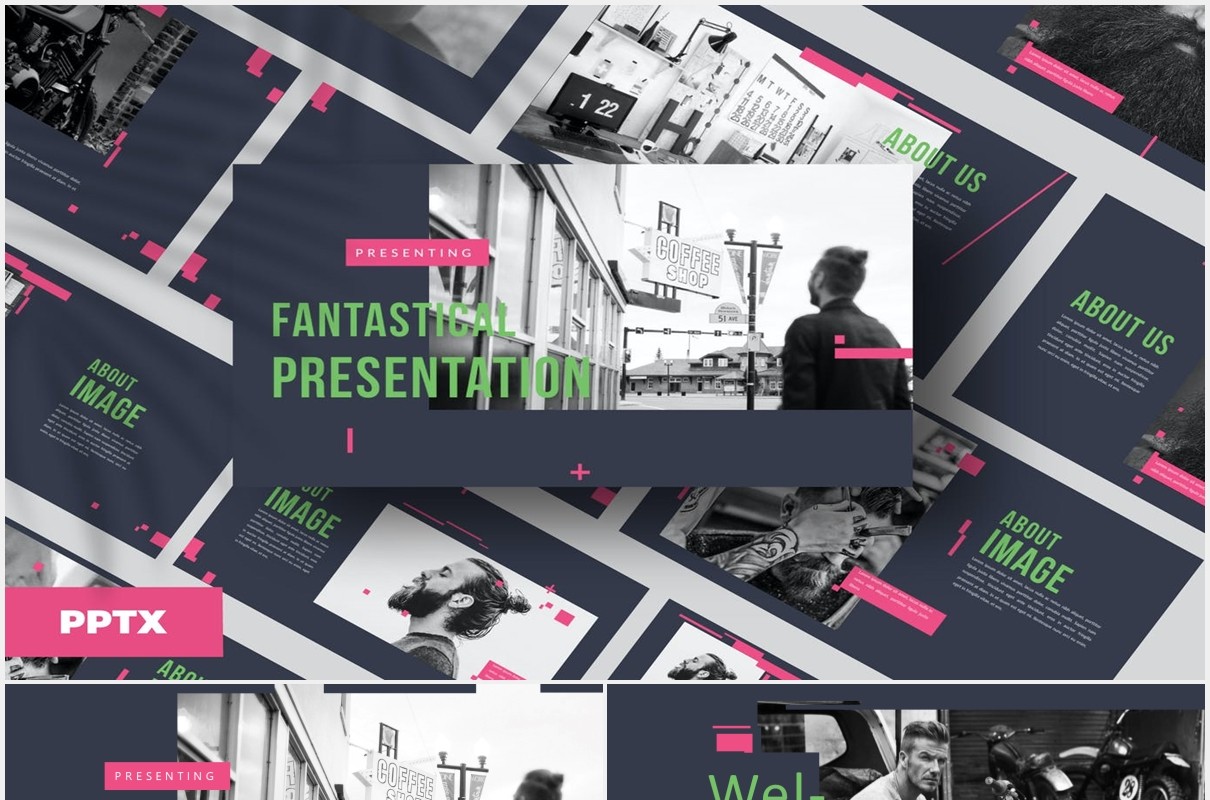 作品图片展示PPT模板Fantastical - Powerpoint Template