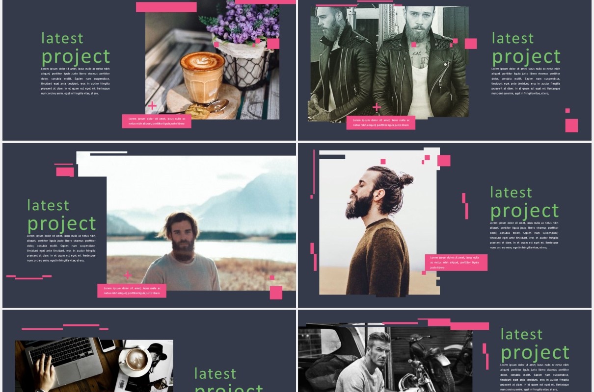 作品图片展示PPT模板Fantastical - Powerpoint Template