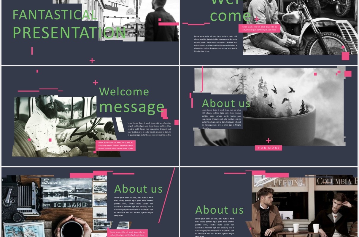 作品图片展示PPT模板Fantastical - Powerpoint Template