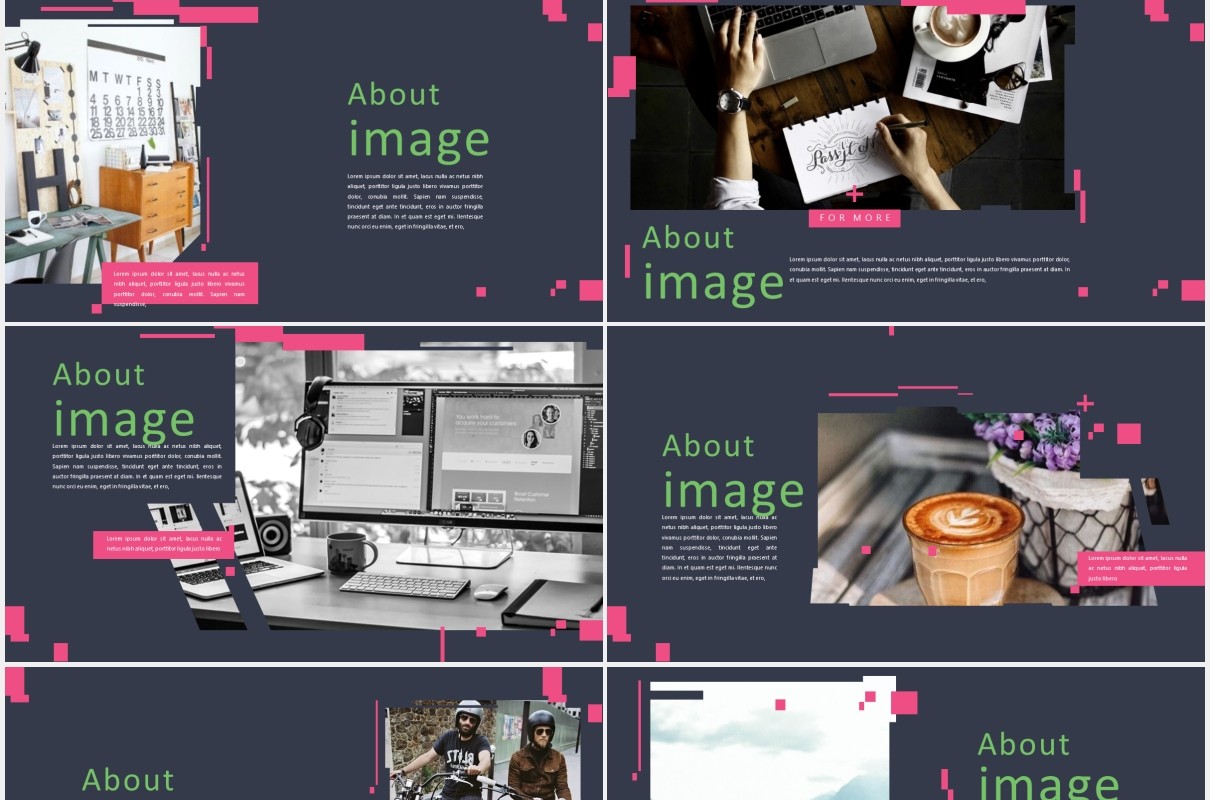 作品图片展示PPT模板Fantastical - Powerpoint Template