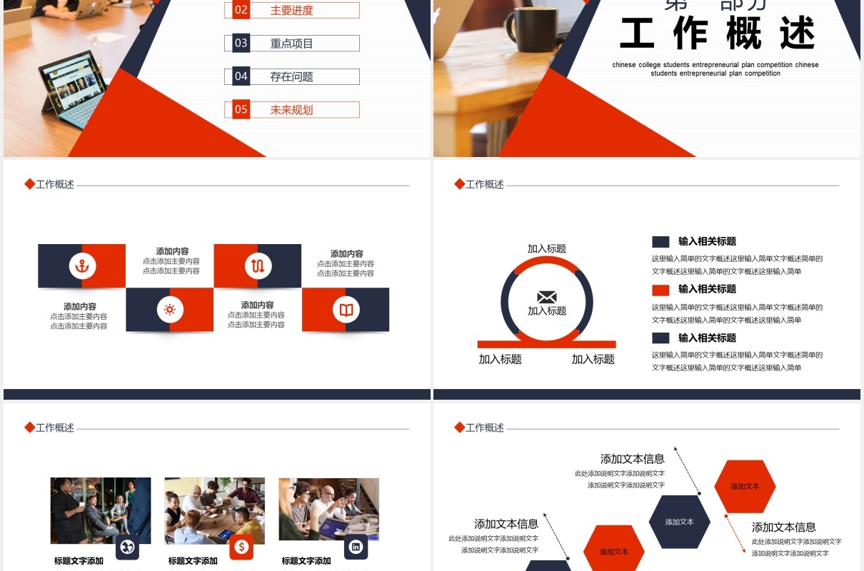 企业财务部工作总结报告计划动态PPT模板