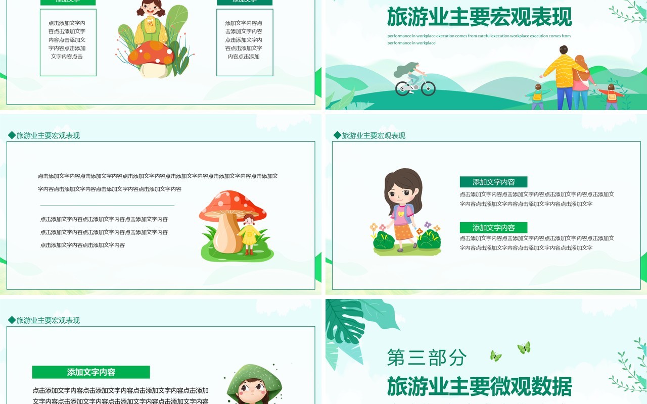 疫情时代下的旅游行业调研旅游报告动态PPT模板